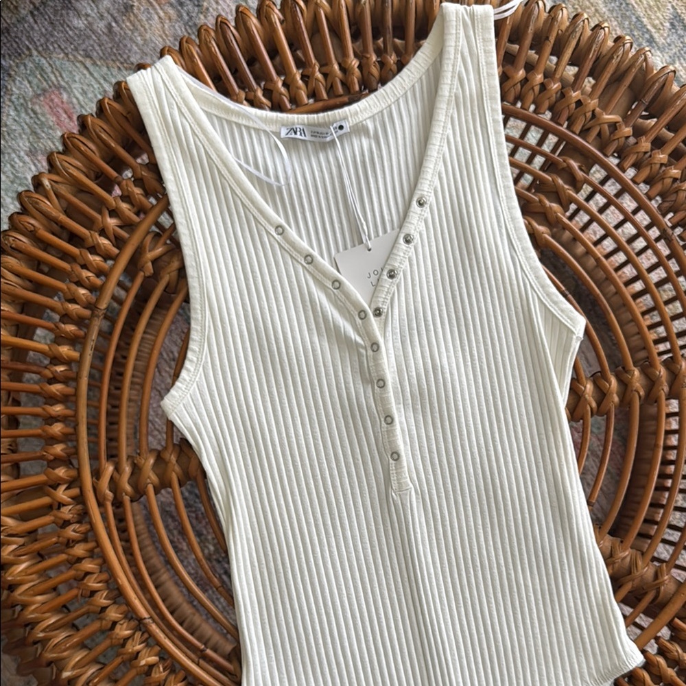 Zara Ribbed Bodysuit Size M NWT